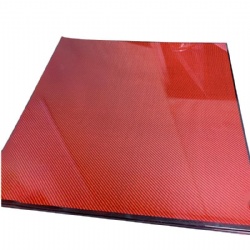 Red Carbon Fiber Sheet